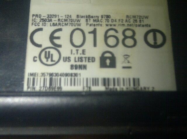 WTS Blackberry Onyx 2 9780 MATOT Bandung