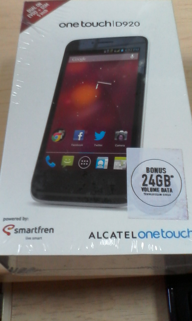 Smartfren Alcatel One Touch D920 , GSM-CDMA (BNIB)