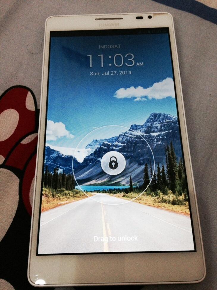 WTS : HUAWEI ASCEND MATE WHITE MULUS BANDUNG (Bonus 2 Case)