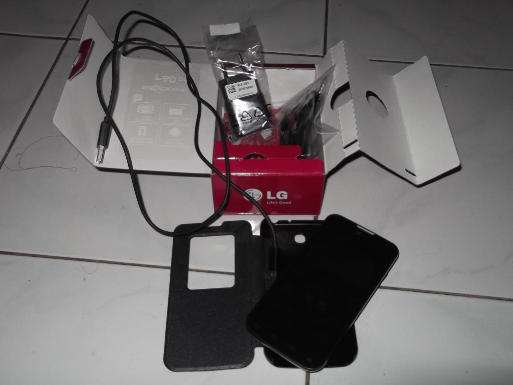 LG L90 Quadcore Dual Sim D410 Black Mulus Fullset 1 bulan Bandung