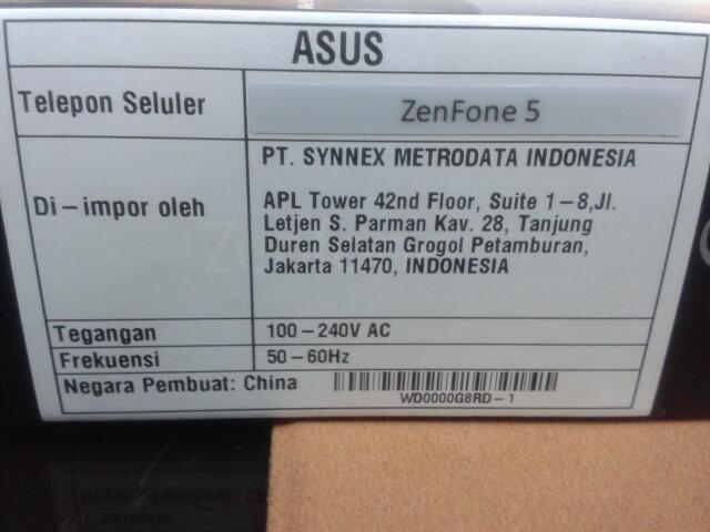 ASUS ZENFONE 5, FULLSET, GARANSI PANJANG, METRODATA MULUS,MURAAH