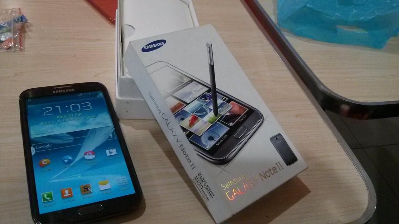 Samsung Galaxy Note 2 Mulus Fulset & Garansi Istimewa