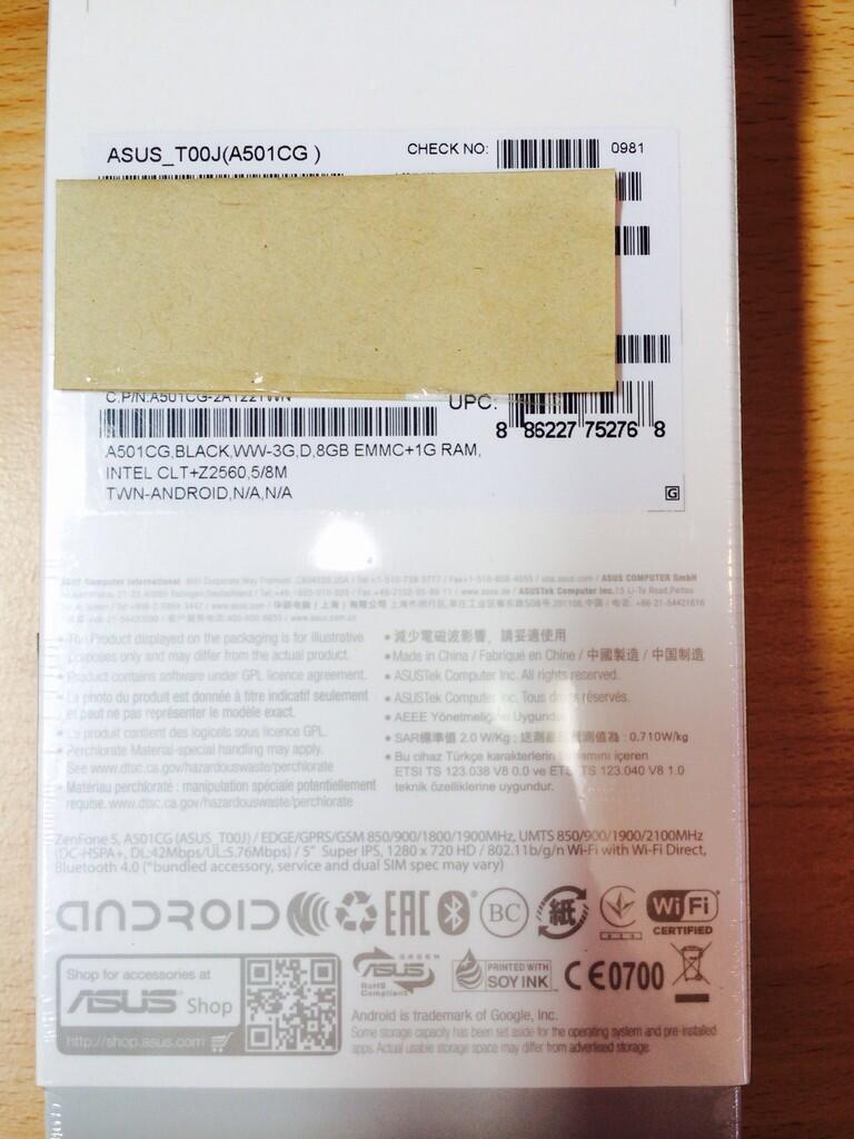 ZENFONE 5 RAM 1GB, INTERNAL 8GB BRAND NEW GRS 1 THN HARGA YAHUDD GAN...