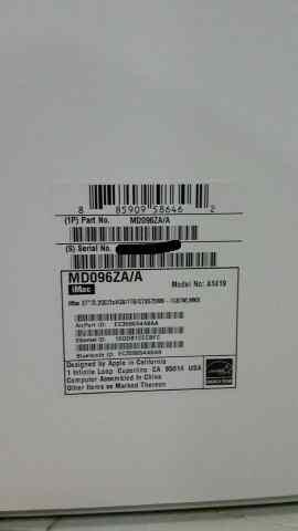 New Imac 27" Quadcore i5 3,2 Ghz