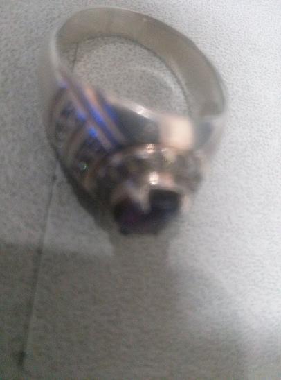Cincin Kecubung Amethys Cutting Diamond RIng Perak (Mahar / Barter Butung)