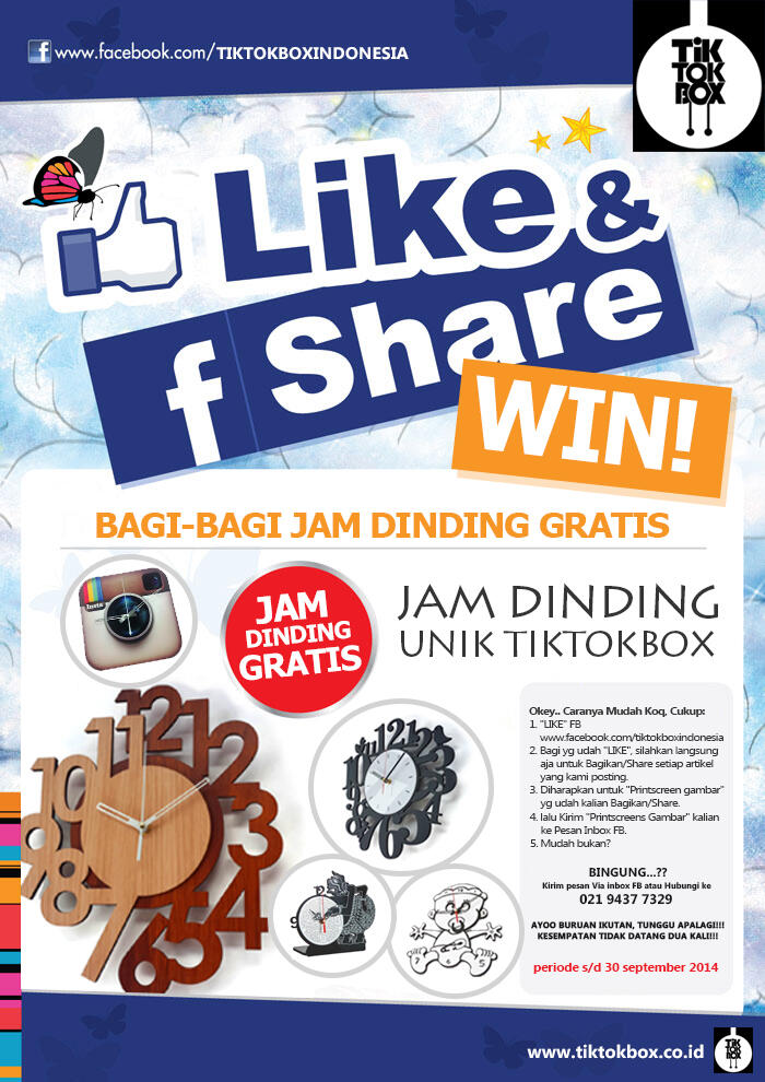 Gratis Jam Dinding Unik, masa agan-agan ga mau..? &#91;NO-HOAX&#93;