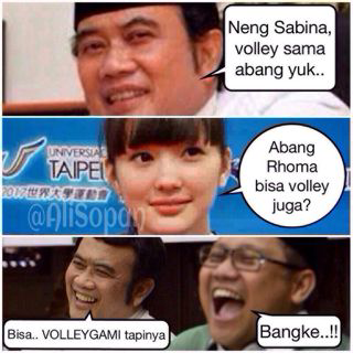 bang haji lagi ngerayu