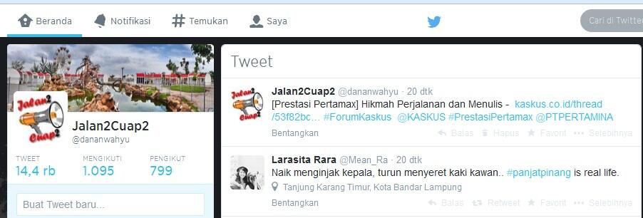 &#91;Prestasi Pertamax&#93; Hikmah Perjalanan dan Menulis