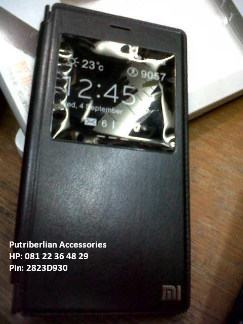 FLIPCOVER VIEW KULIT XIAOMI Mi3, Mi4, RedMi 1S dan RedMi Note