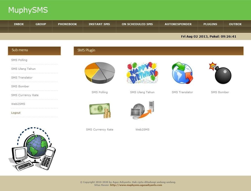 Jual Software SMS Gateway Multi Fungsi Berbasis Web dengan PHP, MySQL, dan Gammu