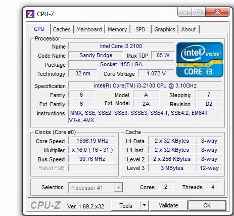Wts Cpu core i3 2100 3.1ghz/Hdd 250/ ram 3gb bogor