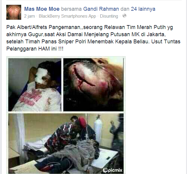 serius ga nih foto panasbung yang tewas ?