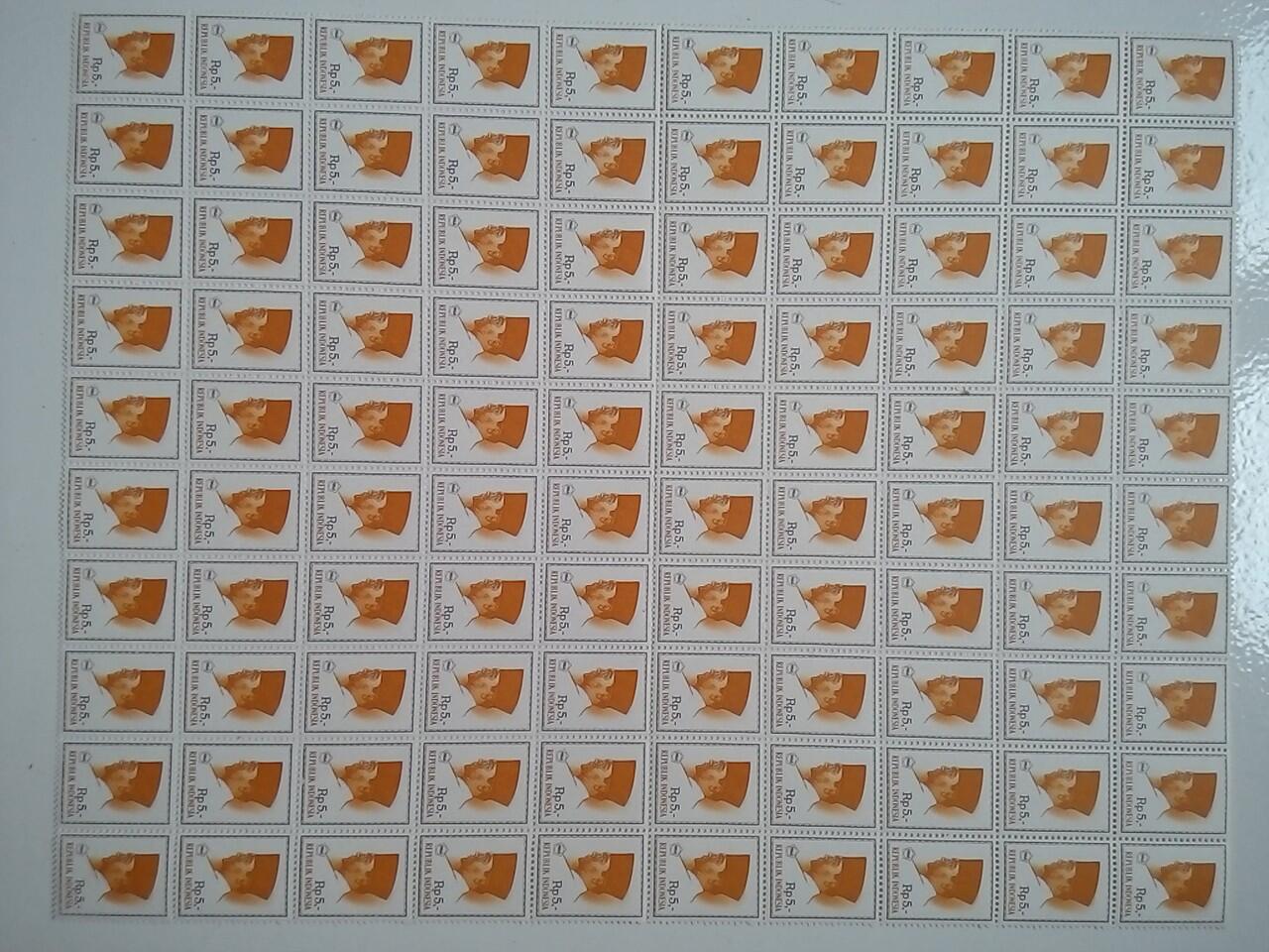 Indonesia Stamp Sheets NOS 10x10 1950-60an