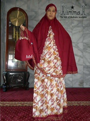 Jual mukena unik (batik + Katun rayon)