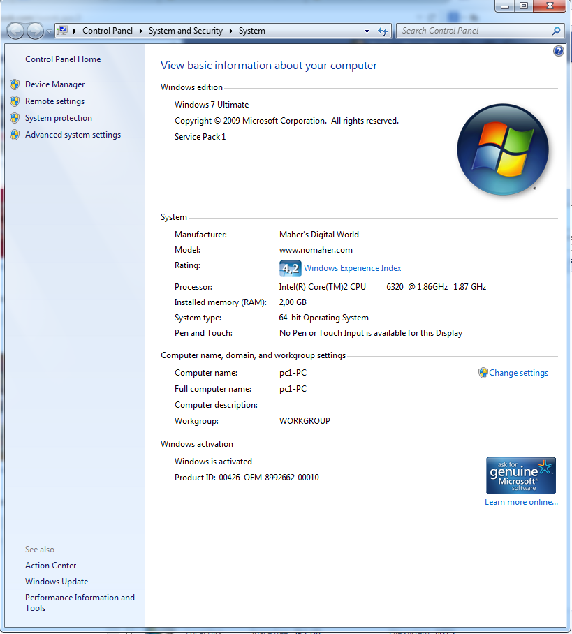 jual komputer core 2duo 1,7