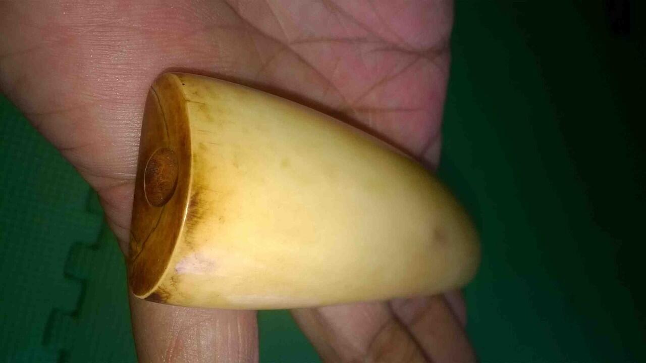 Pipa Rokok Taring Ikan Paus ( Rare Item )