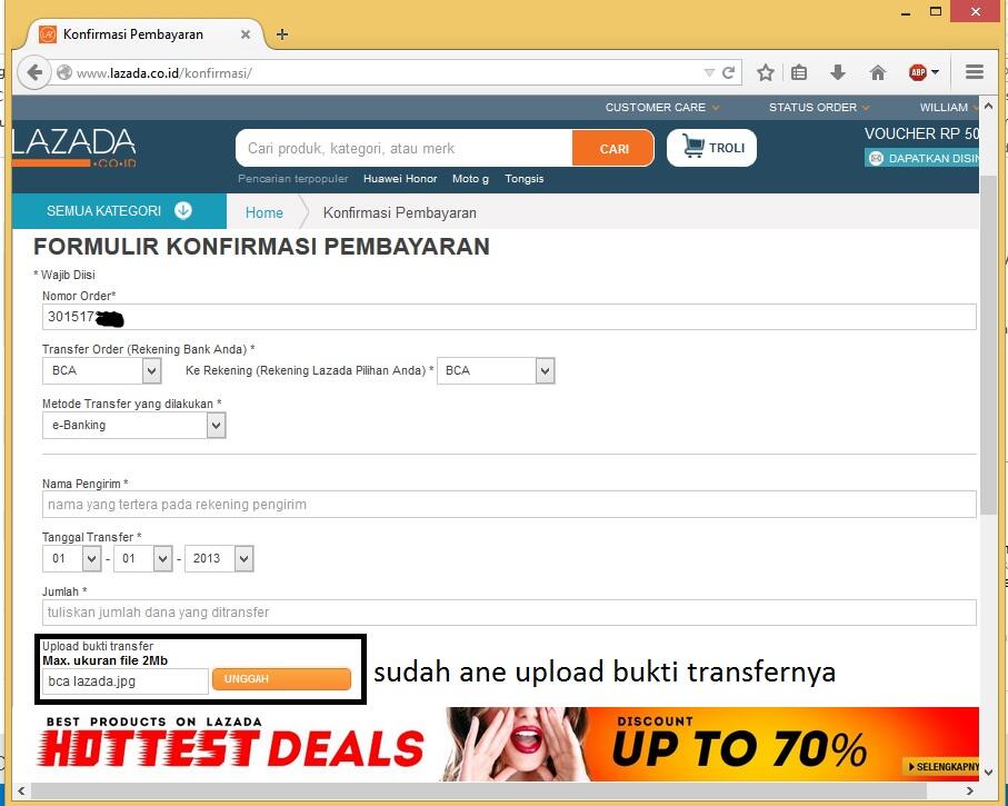 HATI-HATI BELANJA DI LAZADA TRANSFERAN ANDA BISA TIDAK DIAKUI