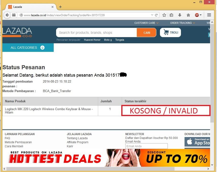 HATI-HATI BELANJA DI LAZADA TRANSFERAN ANDA BISA TIDAK DIAKUI