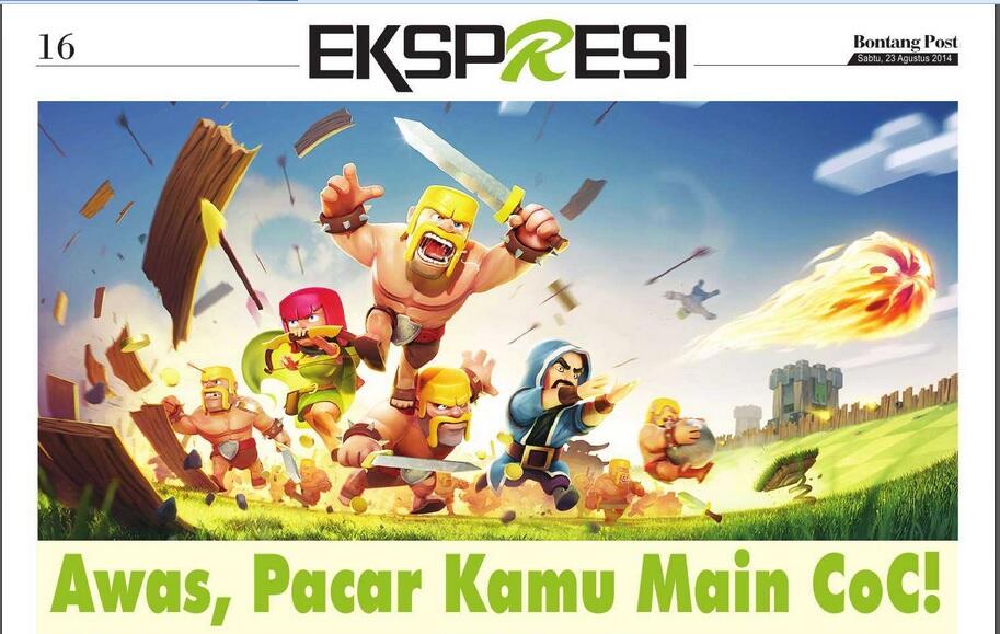 Awas Pacar Kamu Maen Game COC *