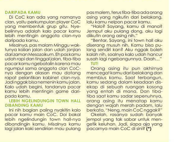 Awas Pacar Kamu Maen Game COC *