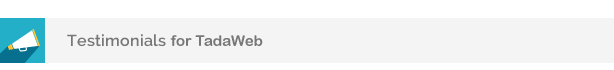 Feedback & Official Testimonials for TadaWeb | envato™