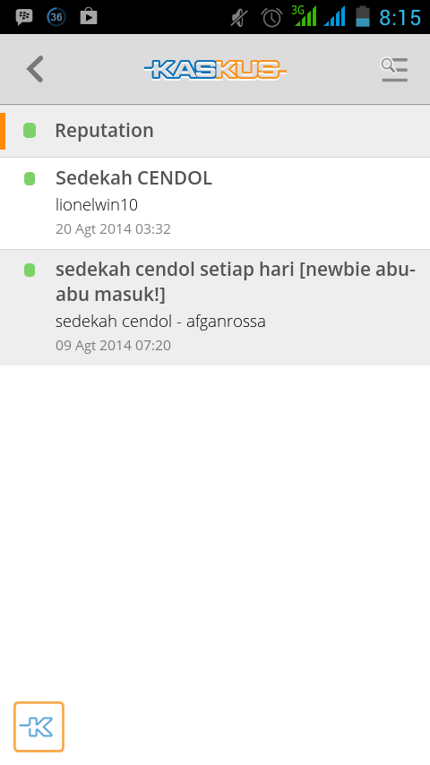 2 buah cendol yang indah