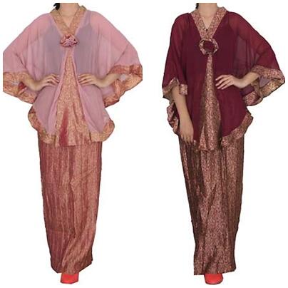 Baju muslim dengan sarung songket