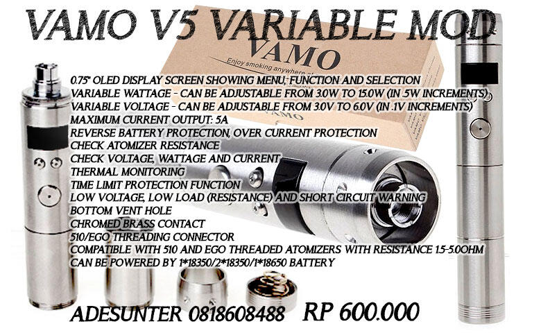 Jual E-CIG Mechanical and variable mod and atomizer (Jual Cepat)