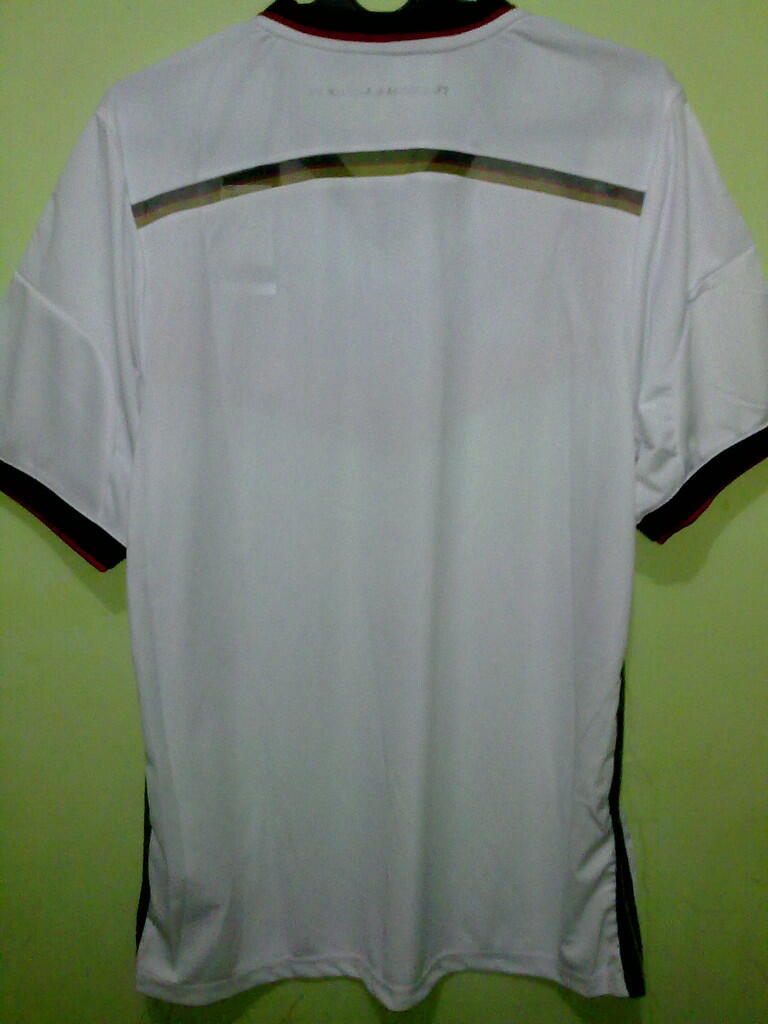 Jersey Grade Ori Germany / Jerman Home World Cup 2014 4 Star With Patch
