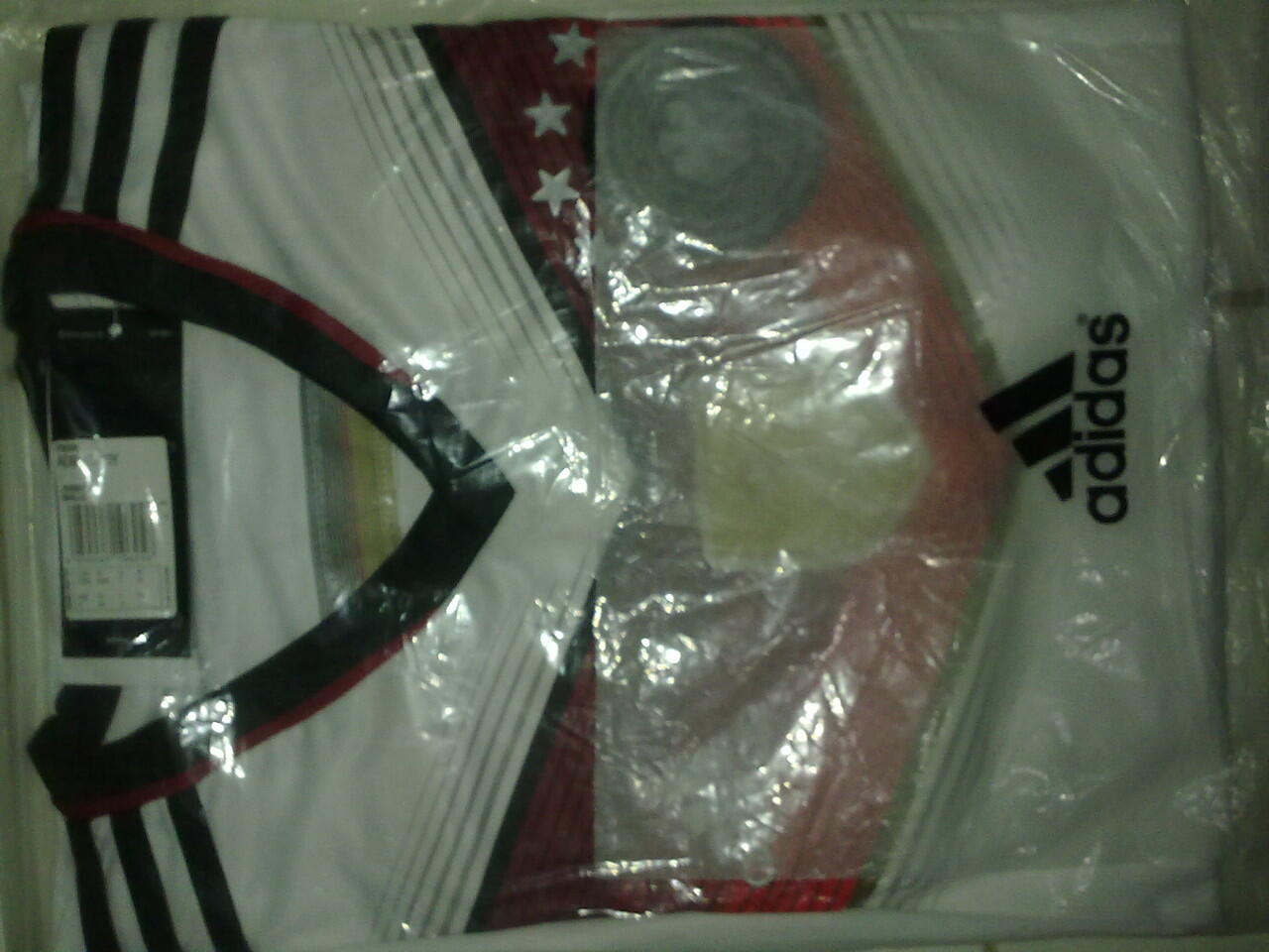 Jersey Grade Ori Germany / Jerman Home World Cup 2014 4 Star With Patch