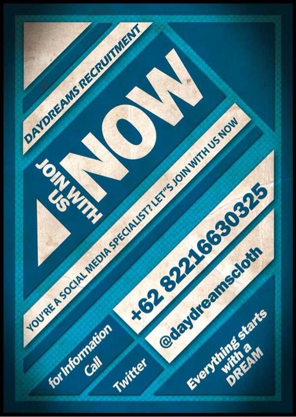 Lowongan pekerjaan Admin Sosmed daydreams cloth Bandung