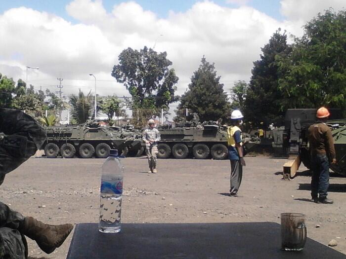 Garuda Shield 2014 ( Persiapan transportasi logistik dan armada perang US Army