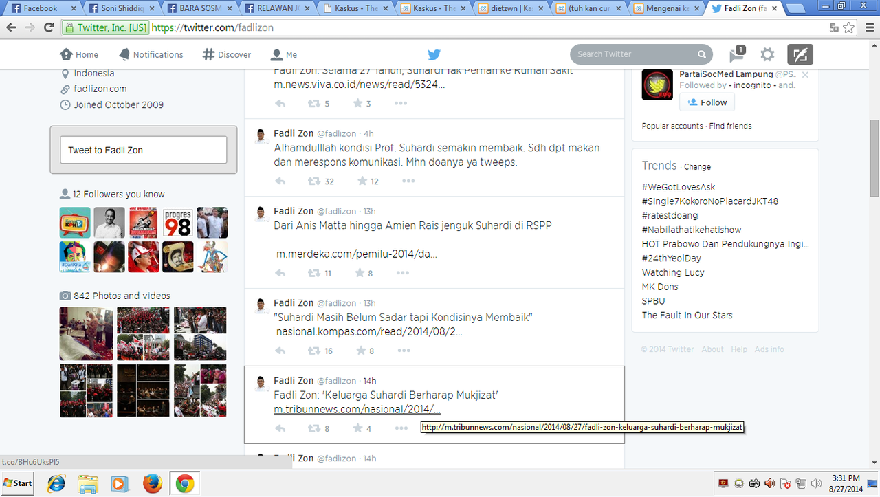 [Gara Gara Kenapa nih???] Suhardi Kritis Di Rumah Sakit