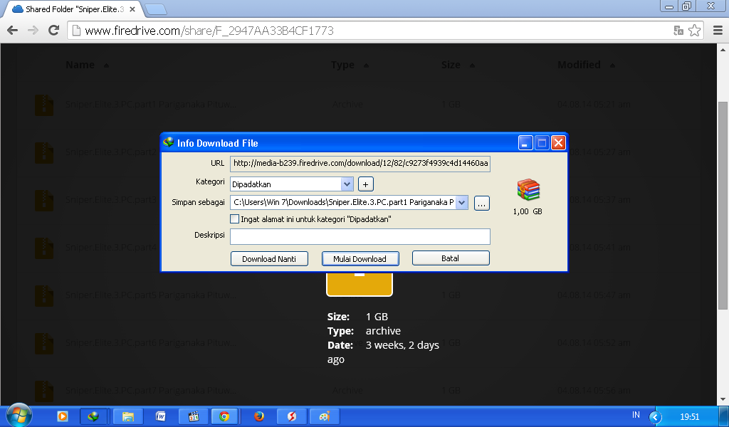 cara download file(film, game, etc) dengan mudah