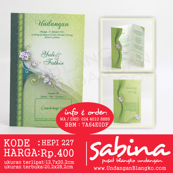 Undangan Pernikahan | SABINA PUSAT BLANGKO UNDANGAN