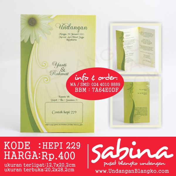 Blangko Undangan | SABINA PUSAT BLANGKO UNDANGAN