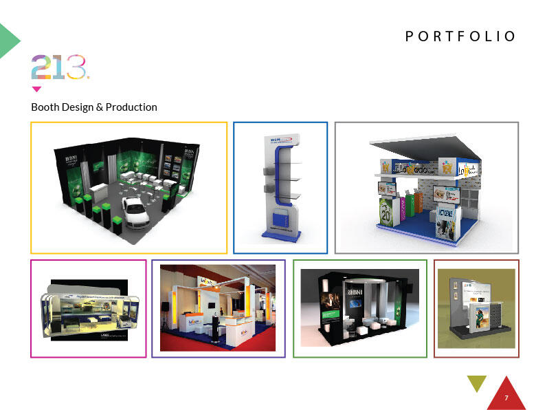 produksi Booth Pameran, Desain, Multimedia