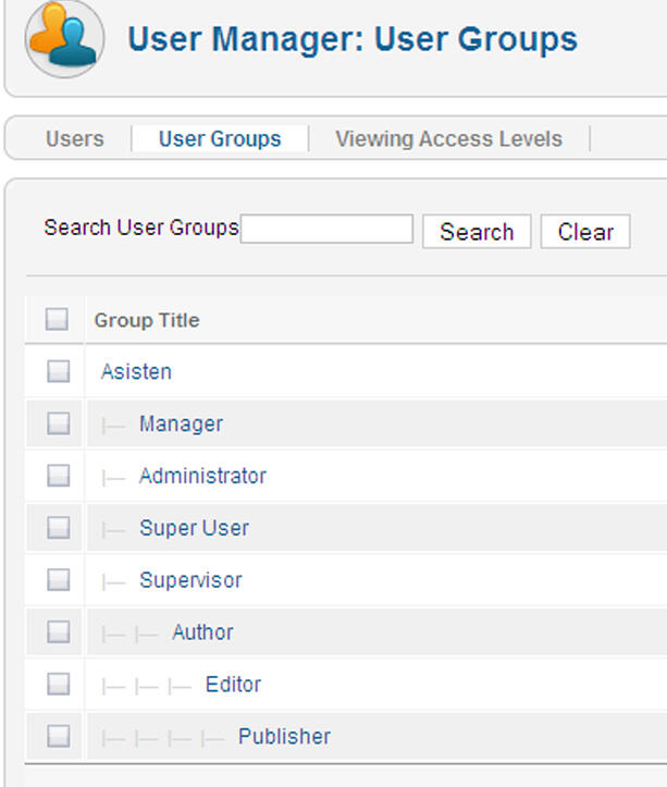 &#91;Help&#93; Mengembalikan User Group di Joomla 1.6 