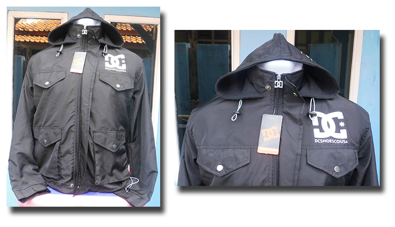 Jaket DC Parasut Parka Hitam | Harga Rp 90.000