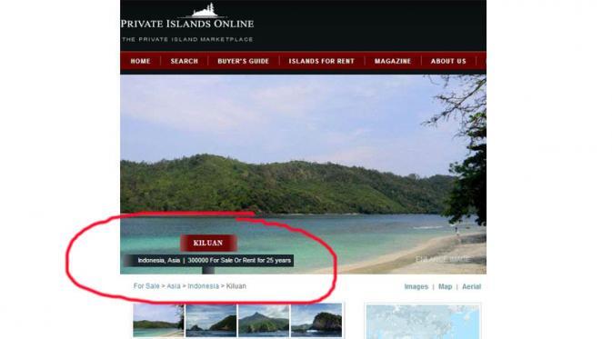 Heboh Dua Pulau di Indonesia Ditawarkan Dijual di Situs Online