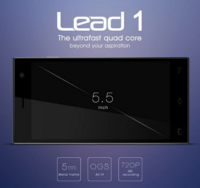 LEAGOO Lead 1 MTK6582 1.3GHz Android 4.4 1G Ram 8G Rom 5.5 Inch HD IPS