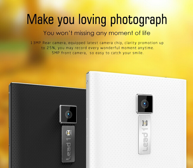 LEAGOO Lead 1 MTK6582 1.3GHz Android 4.4 1G Ram 8G Rom 5.5 Inch HD IPS