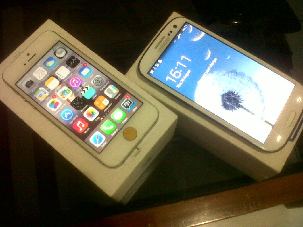 Apple iPhone 5 Muluss, Samsung Galaxy S3. .. Masuk gan