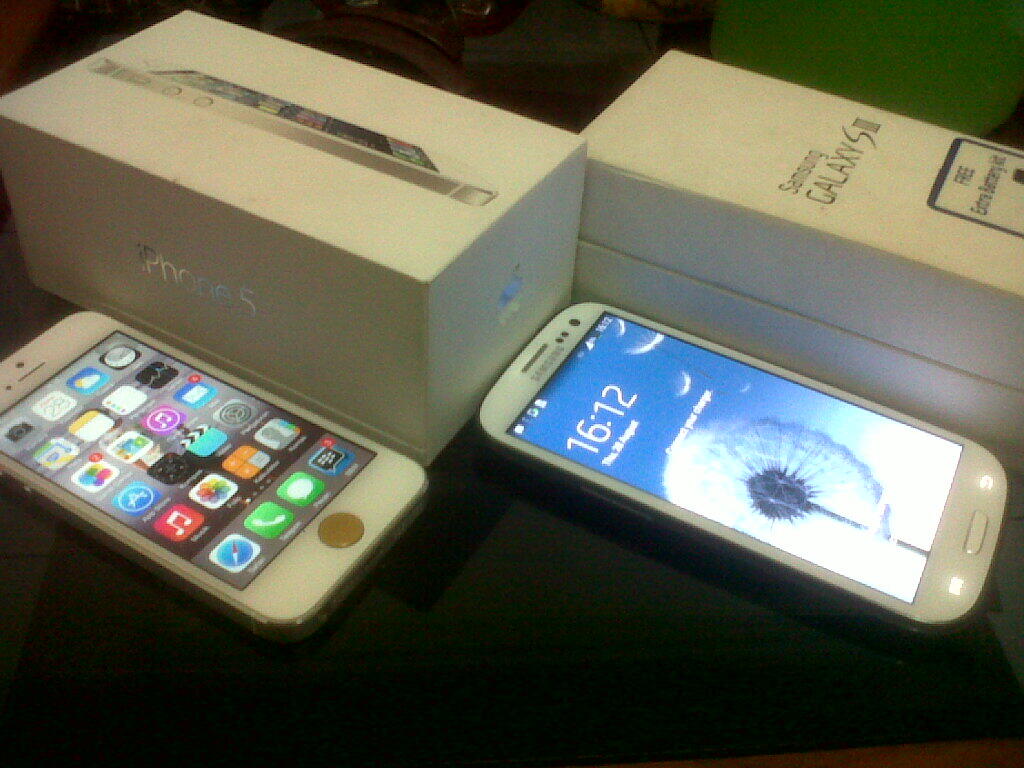 Apple iPhone 5 Muluss, Samsung Galaxy S3. .. Masuk gan