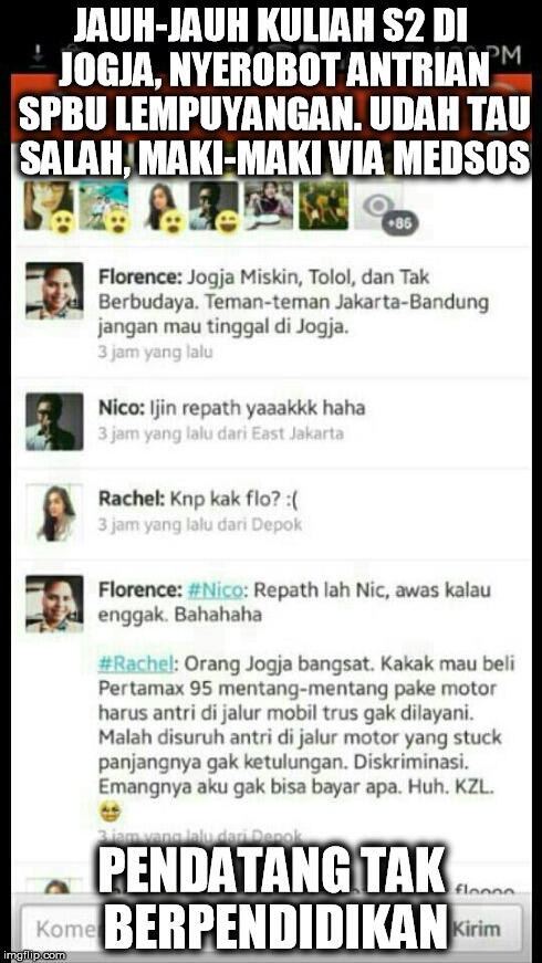 Dear Mbak Florince, Monggo Masup ...