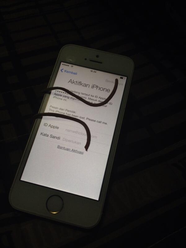 Iphone 5s gold 32GB lock Icloud lost