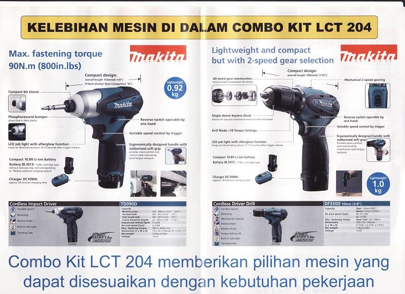 Terjual CORDLESS DRILL BOR / IMPACT DRIVER BATERAI MAKITA