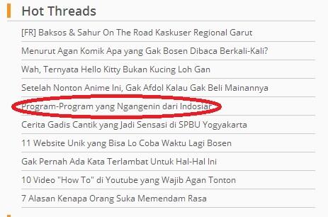 Nostalgia dengan Acara Indosiar di Masa Lalu