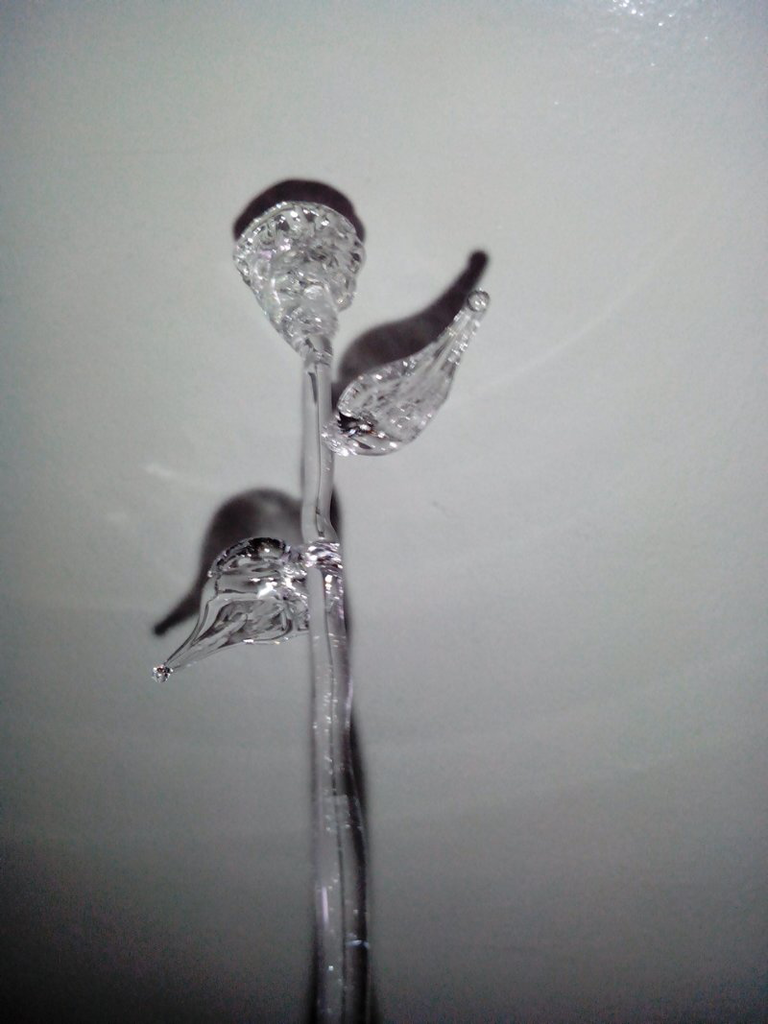 Kerajinan Kaca Pyrex motif Mawar