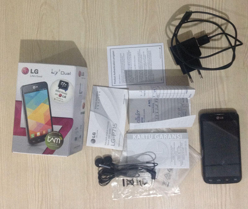 LG L7 ii Dual P715 second black mulus murah garansi juni 2015 full set original